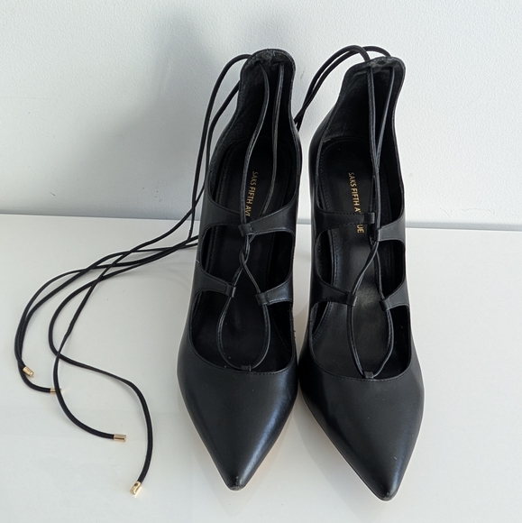 Saks Fifth Avenue strappy pumps - Picture 2 of 6